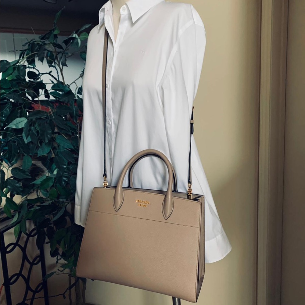 PRADA Bibliotheque Tote - Picture 5 of 16